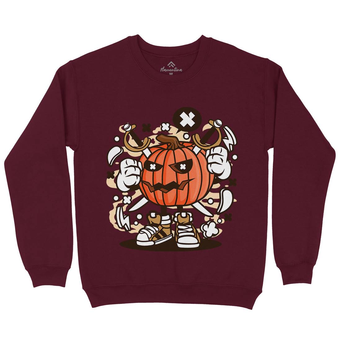 Pumpkins Mens Crew Neck Sweatshirt Halloween C198