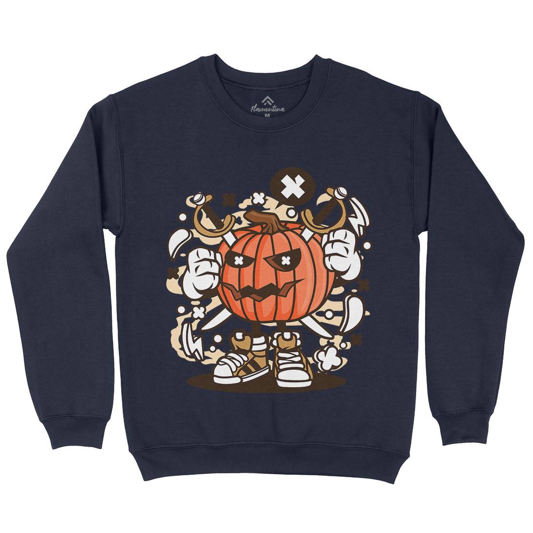 Pumpkins Kids Crew Neck Sweatshirt Halloween C198