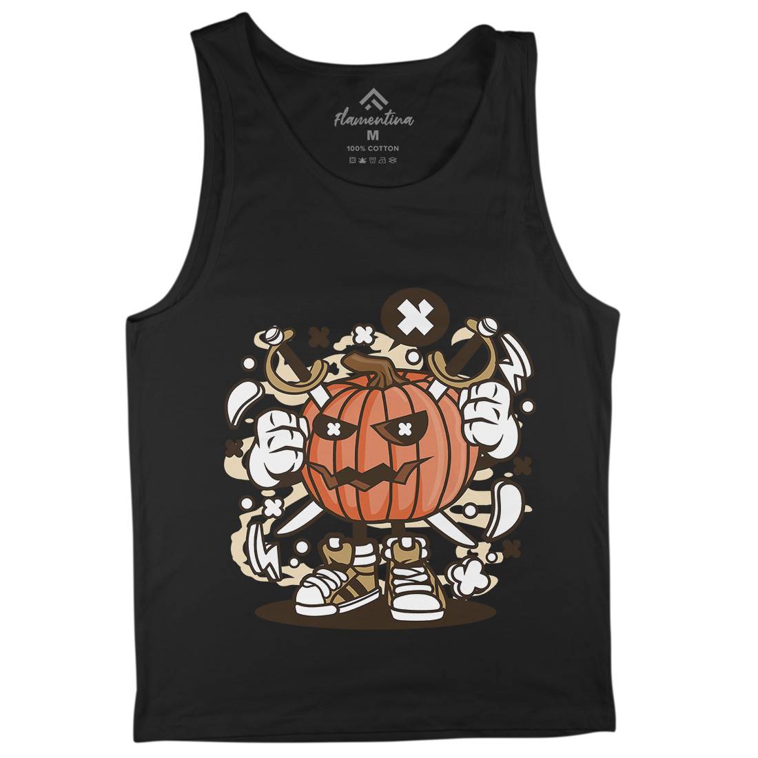 Pumpkins Mens Tank Top Vest Halloween C198