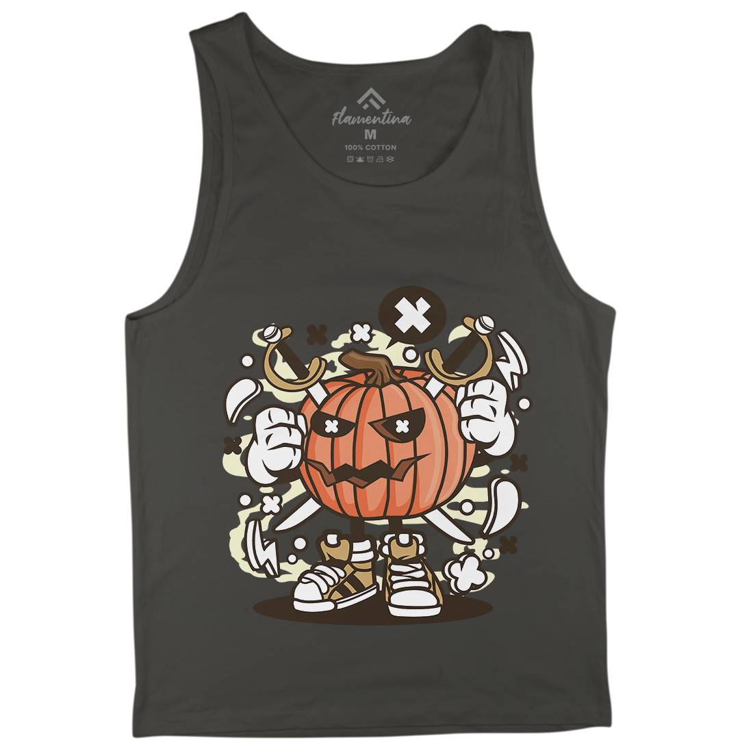 Pumpkins Mens Tank Top Vest Halloween C198