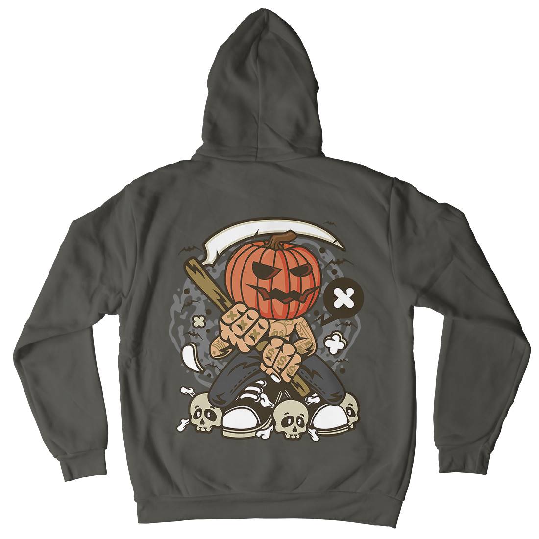 Pumpkins Reaper Kids Crew Neck Hoodie Halloween C199