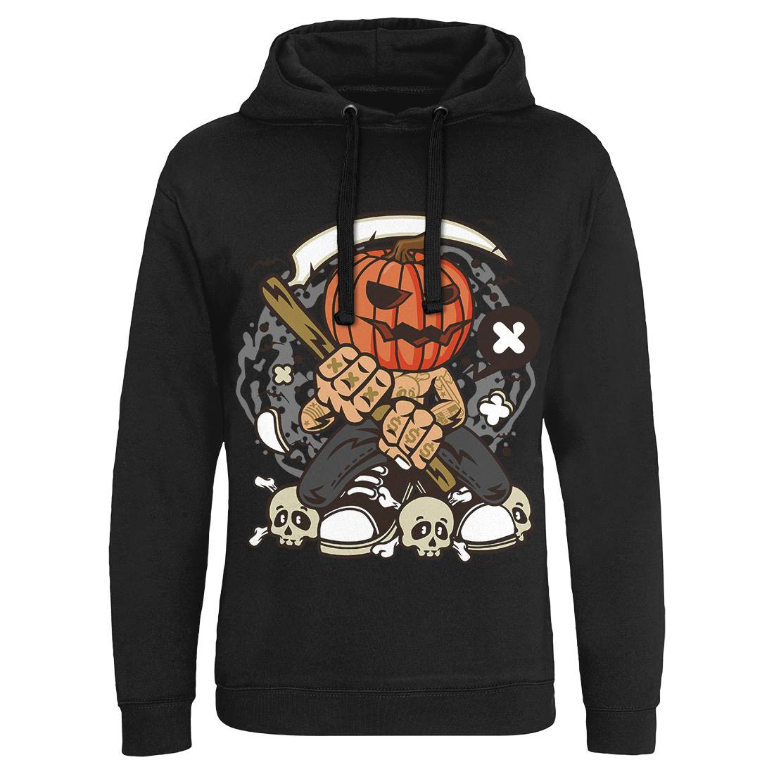 Pumpkins Reaper Mens Hoodie Without Pocket Halloween C199