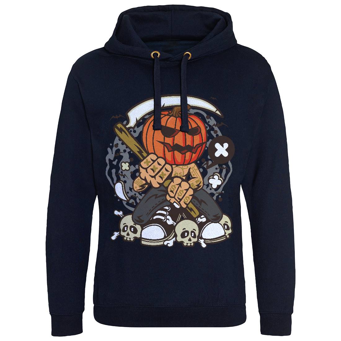 Pumpkins Reaper Mens Hoodie Without Pocket Halloween C199