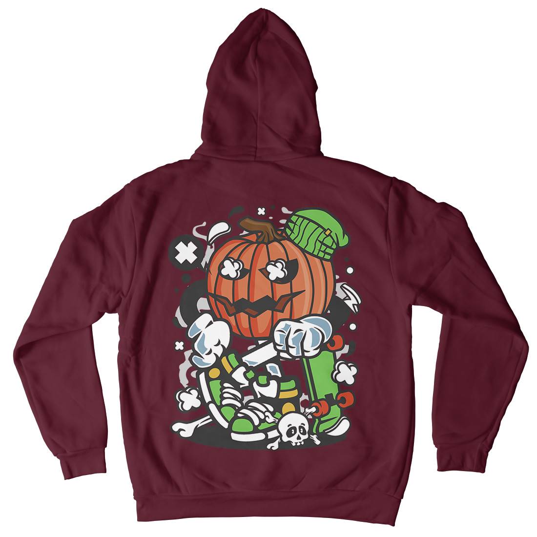 Pumpkins Skater Mens Hoodie With Pocket Halloween C200