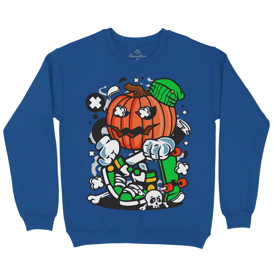 Pumpkins Skater Kids Crew Neck Sweatshirt Halloween C200
