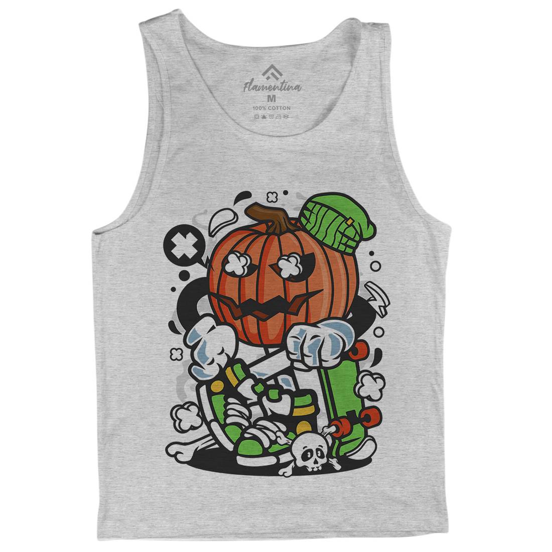 Pumpkins Skater Mens Tank Top Vest Halloween C200