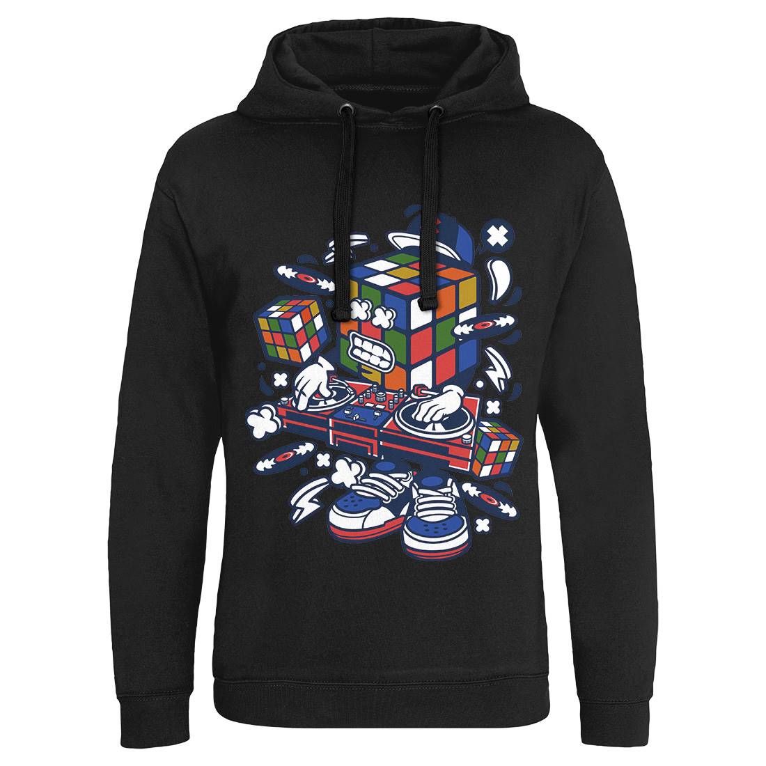 Cube Disk Jockey Mens Hoodie Without Pocket Music C211