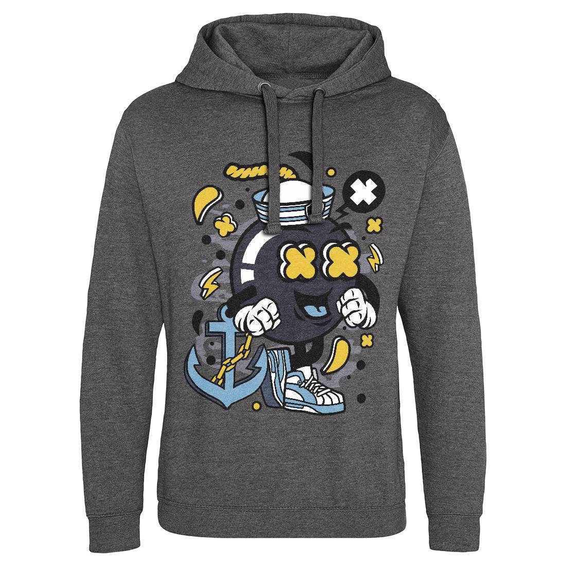 Sailor Bomb Mens Hoodie Without Pocket Navy C213