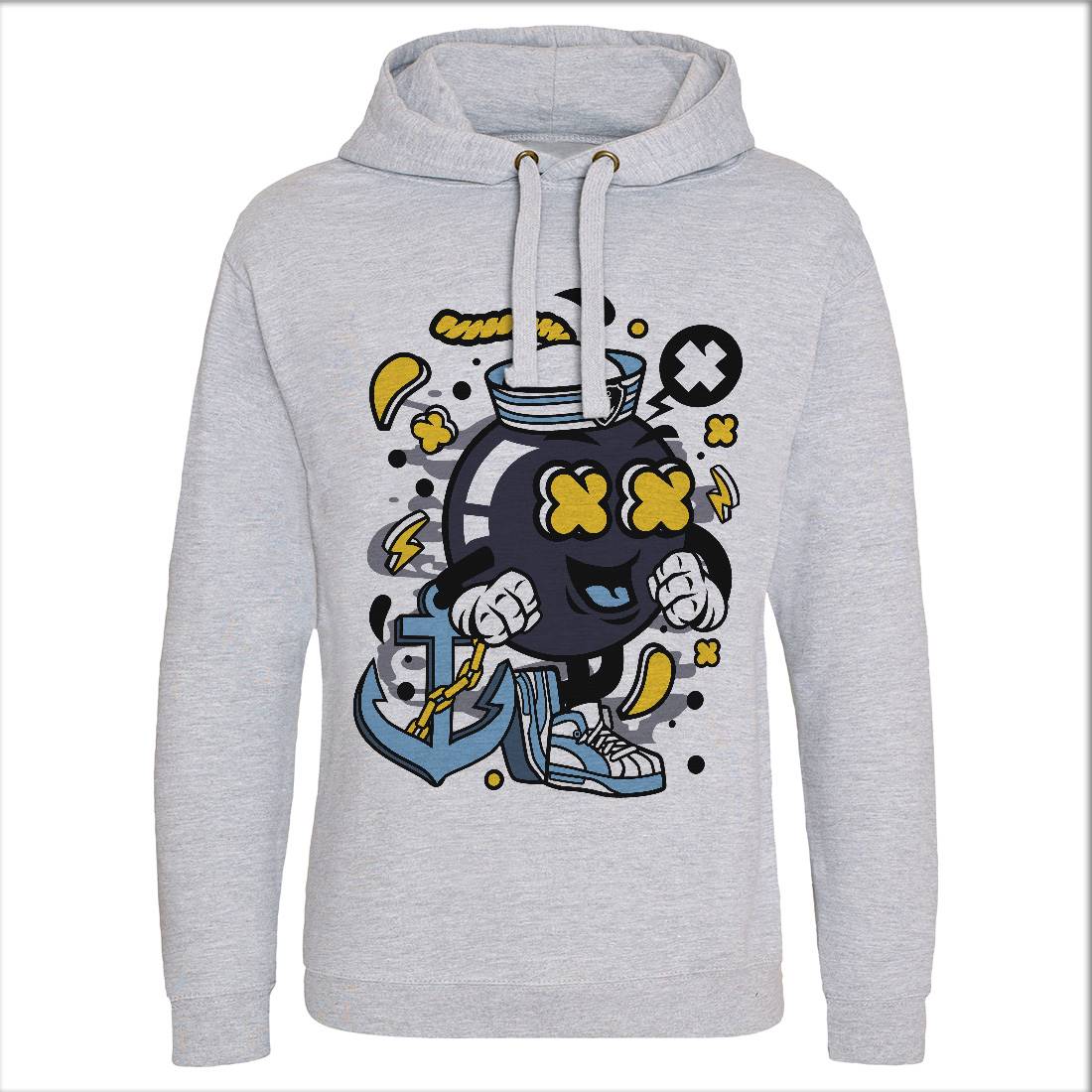 Sailor Bomb Mens Hoodie Without Pocket Navy C213