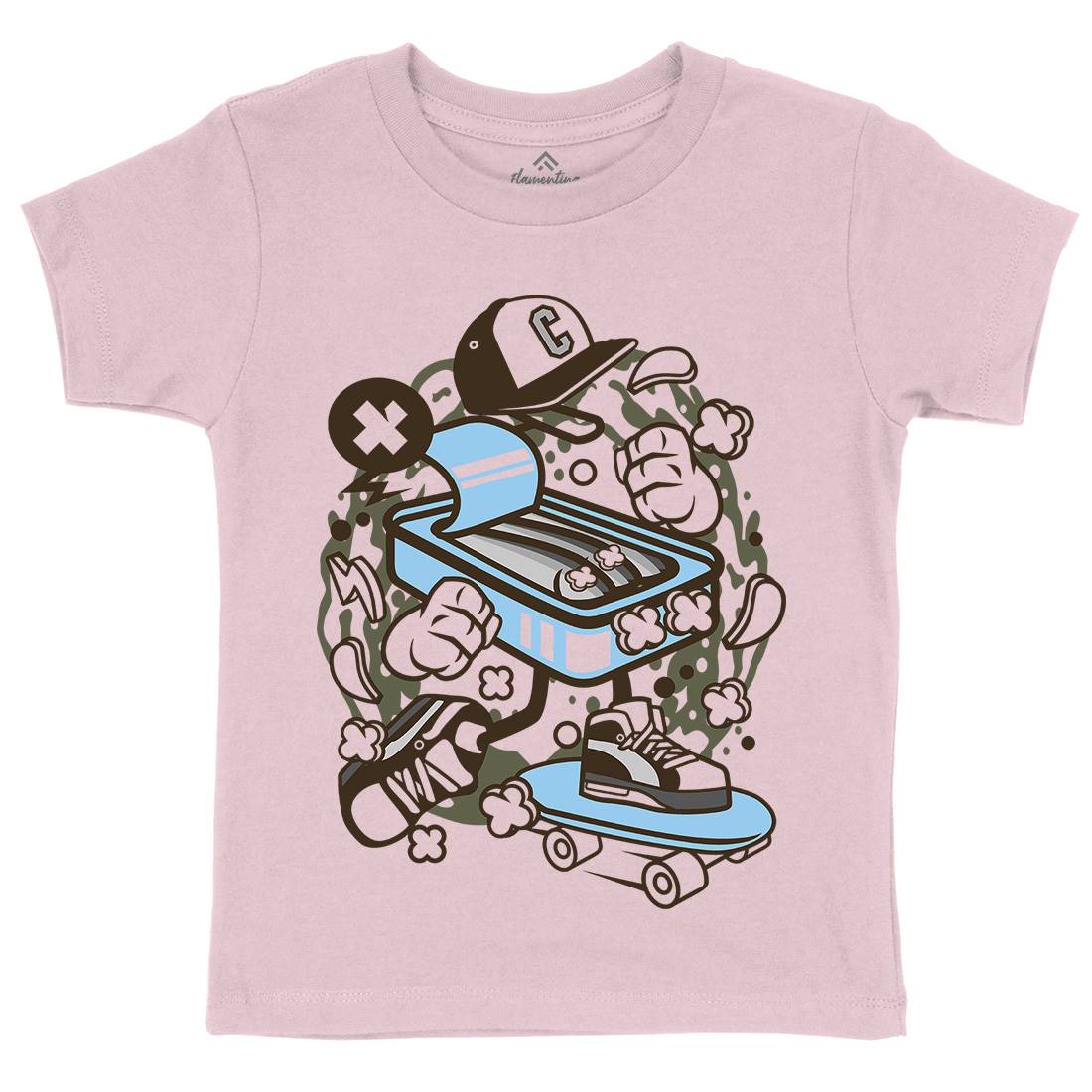 Sardine Skater Kids Crew Neck T-Shirt Skate C222