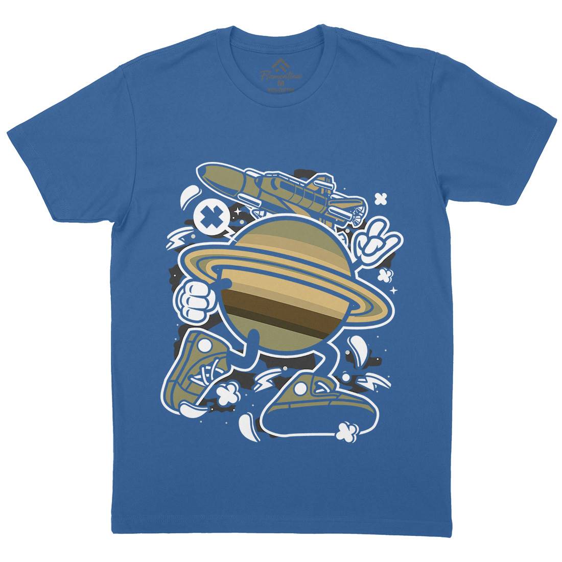 Saturn Mens Crew Neck T-Shirt Space C223
