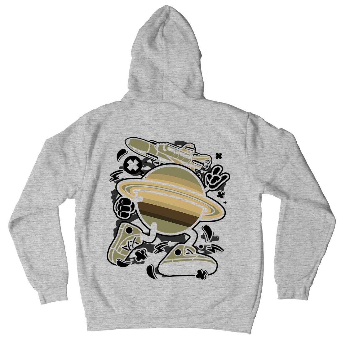 Saturn Kids Crew Neck Hoodie Space C223