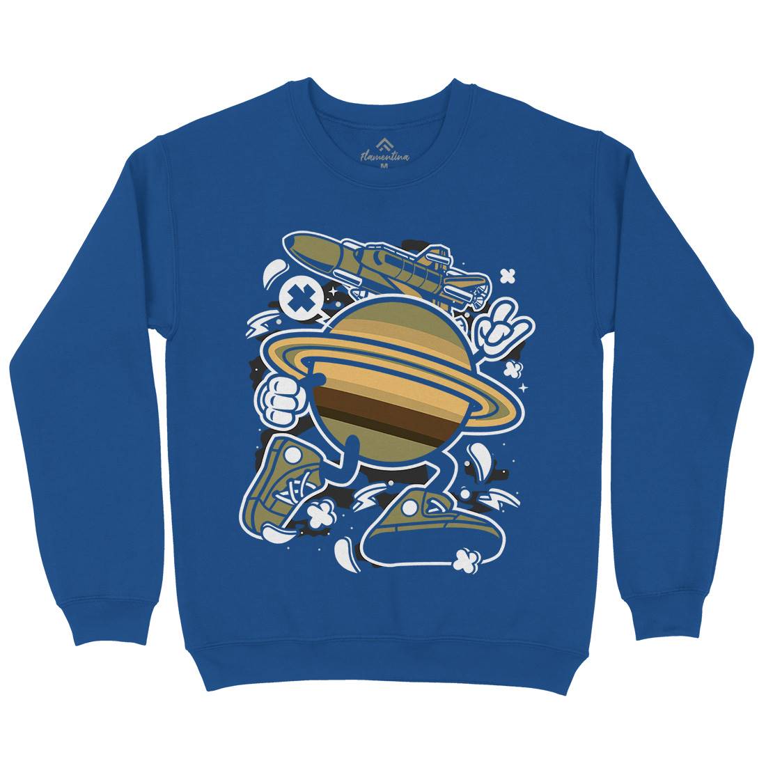 Saturn Kids Crew Neck Sweatshirt Space C223