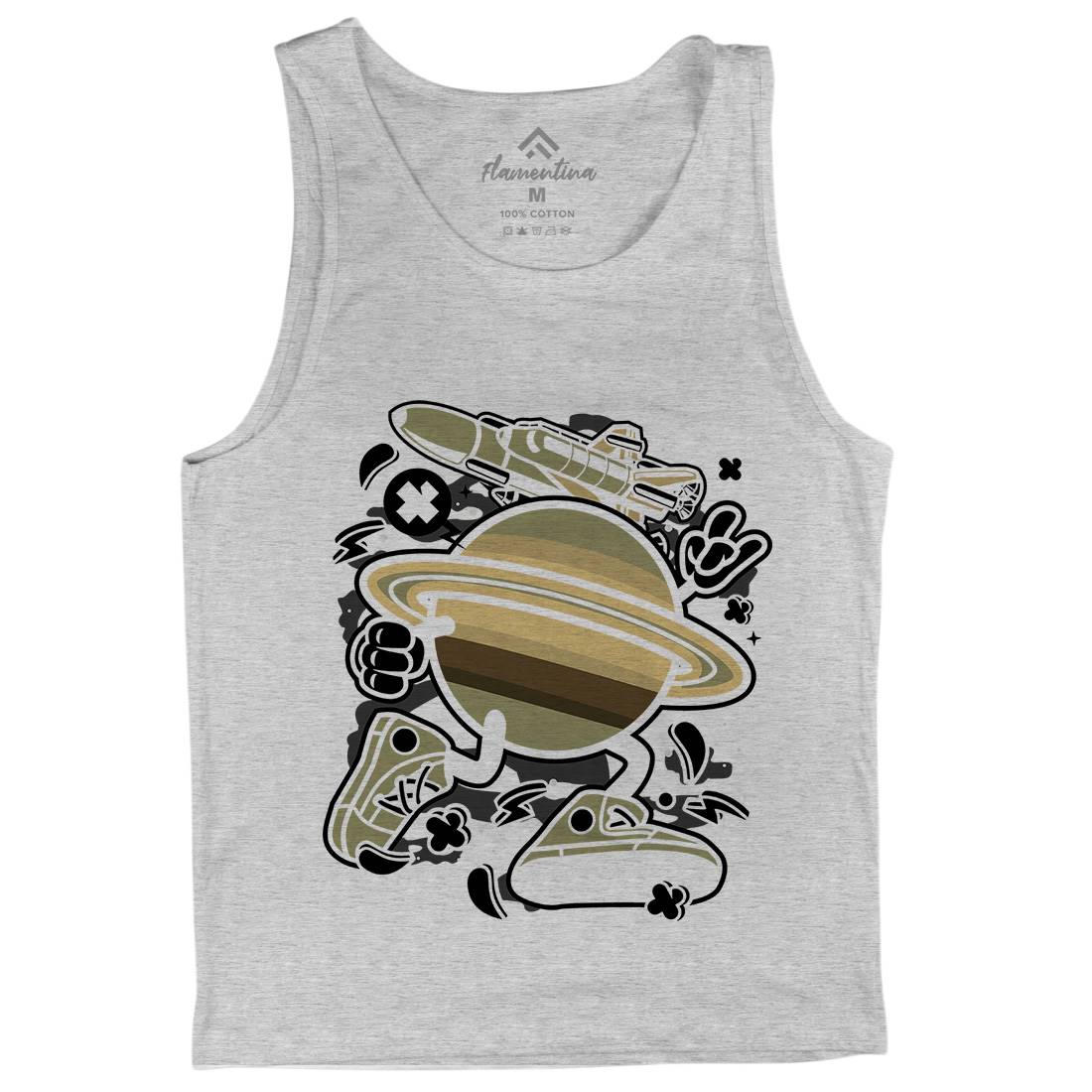 Saturn Mens Tank Top Vest Space C223