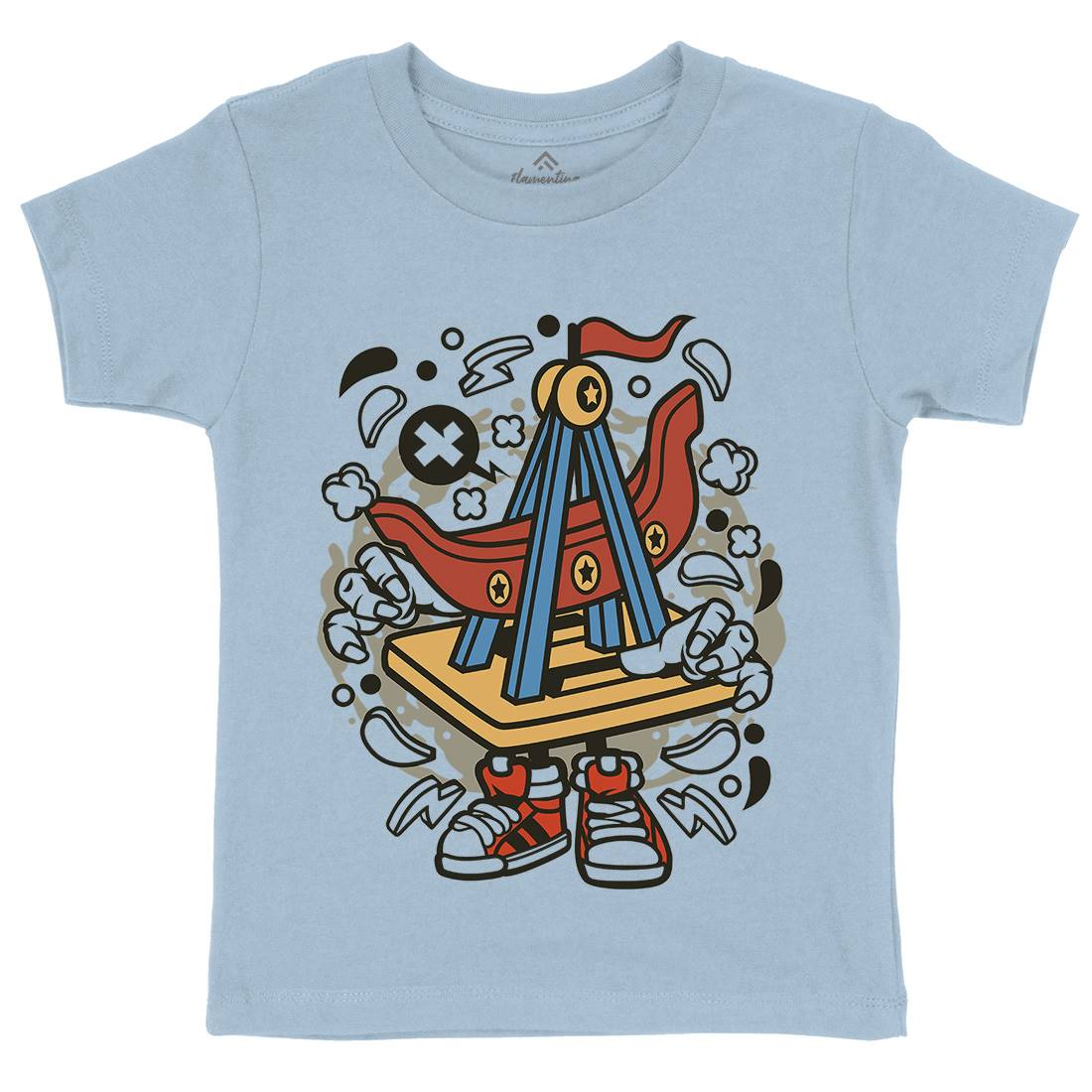 Ship Toys Kids Organic Crew Neck T-Shirt Navy C227