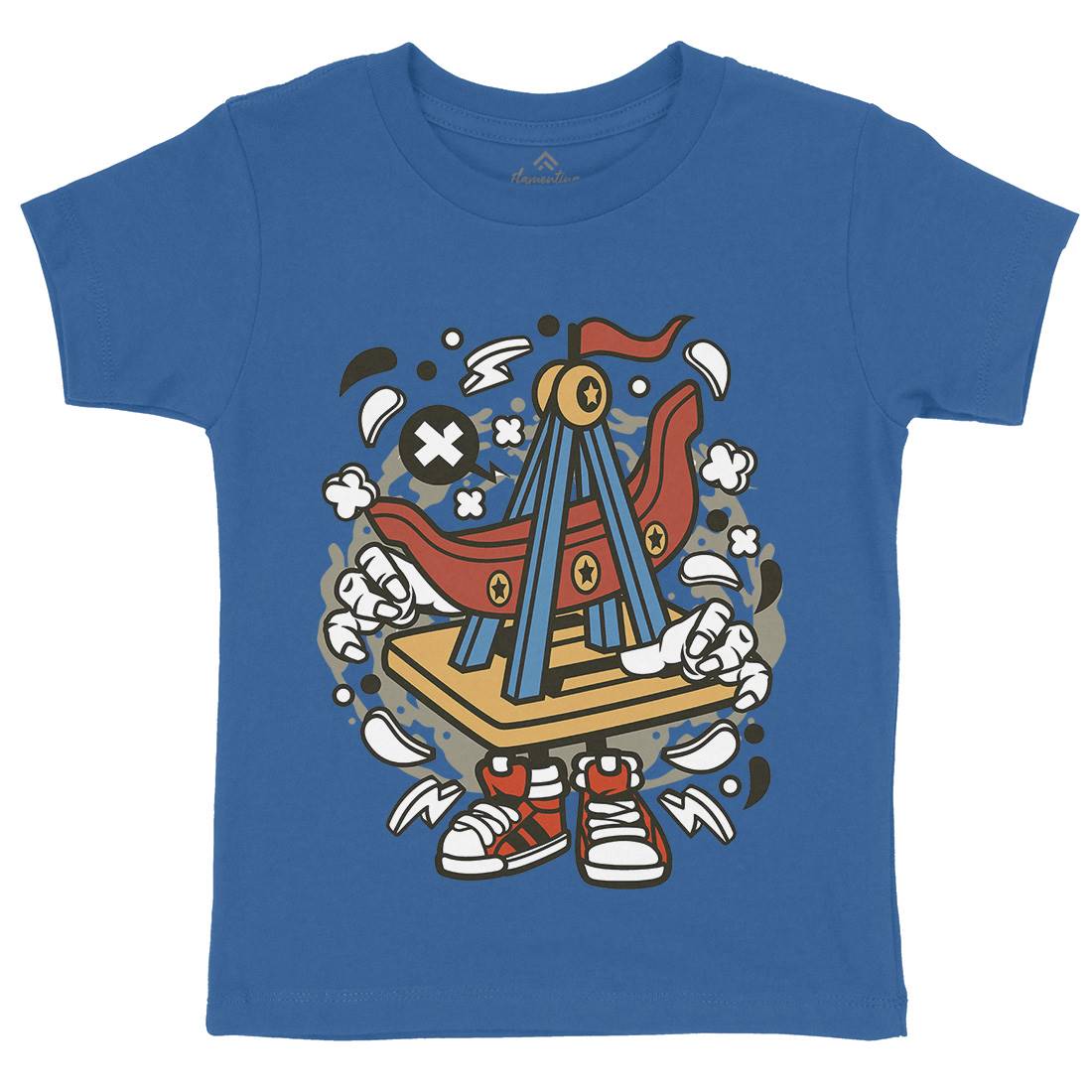 Ship Toys Kids Crew Neck T-Shirt Navy C227