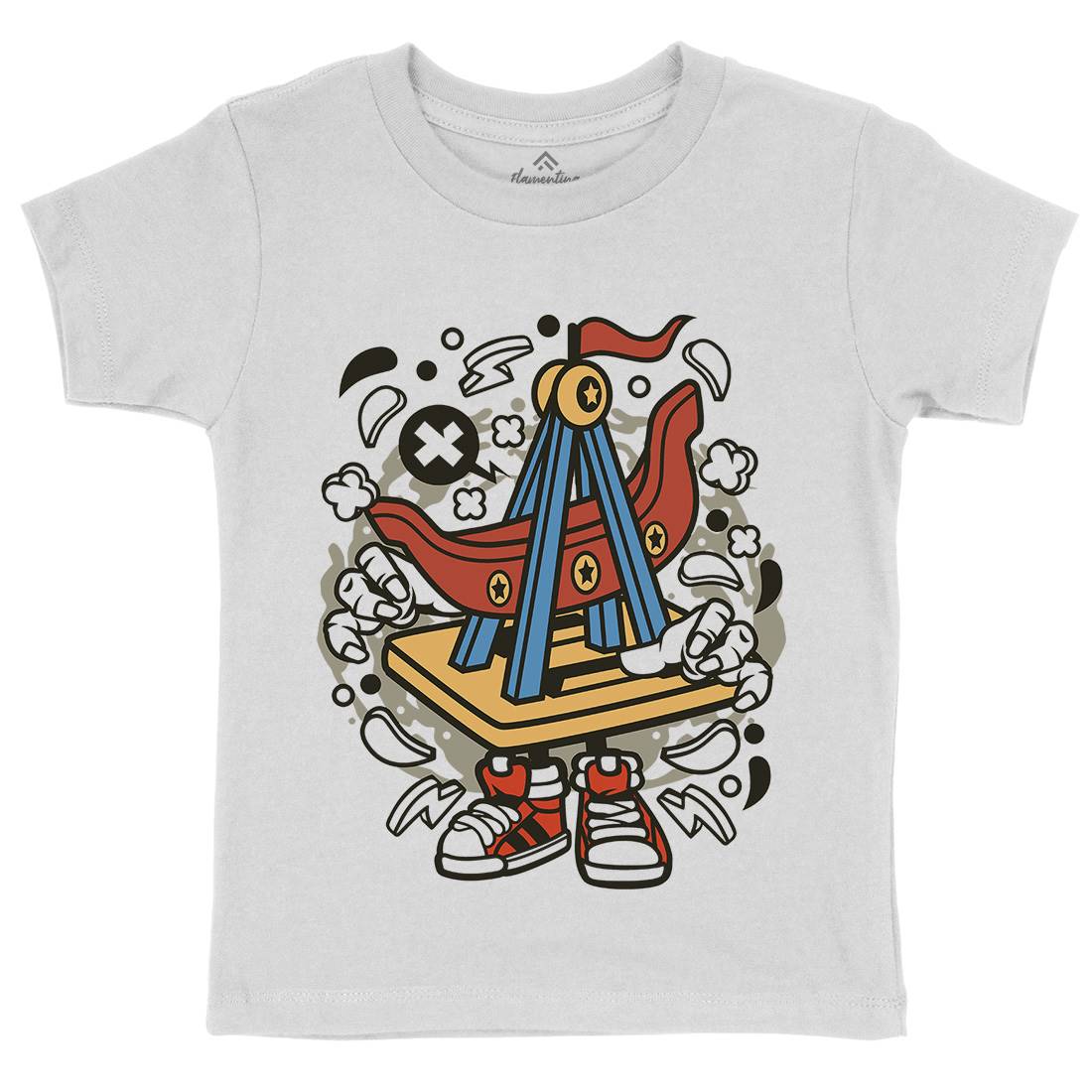 Ship Toys Kids Organic Crew Neck T-Shirt Navy C227