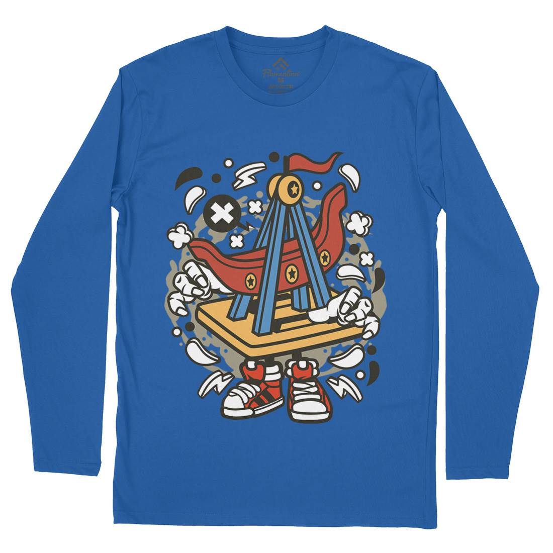 Ship Toys Mens Long Sleeve T-Shirt Navy C227