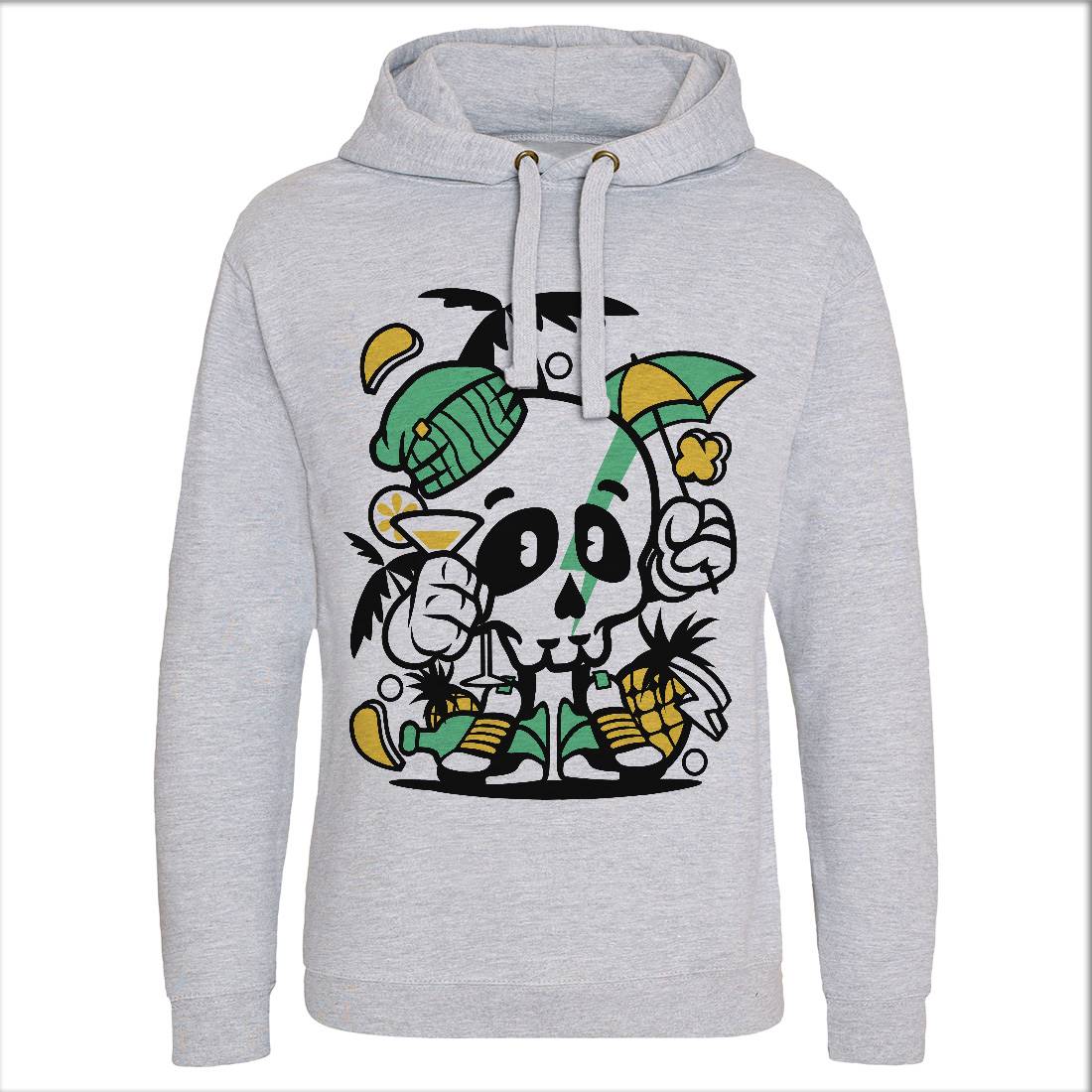 Skull Holiday Mens Hoodie Without Pocket Retro C237