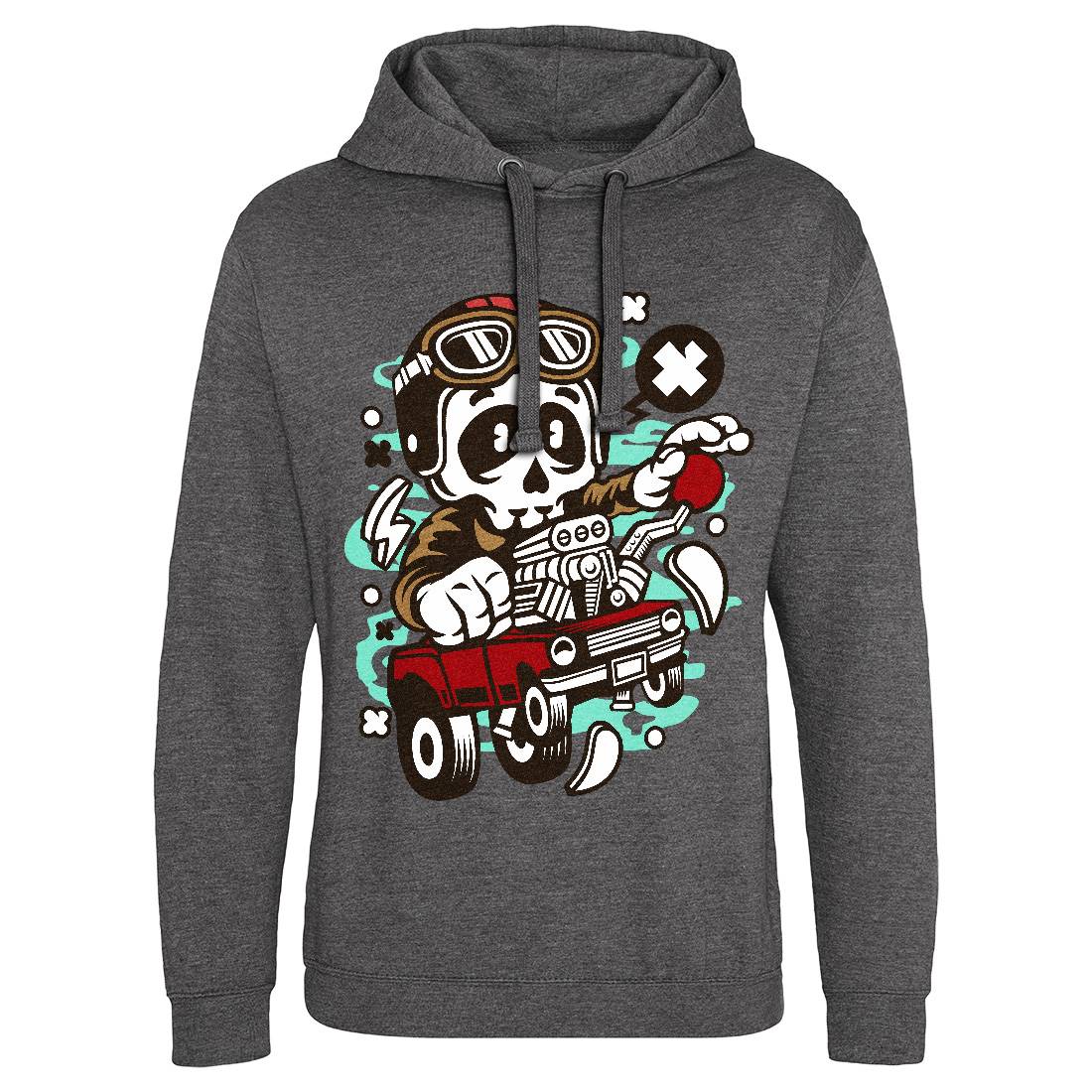Skull Hot Rod Racer Mens Hoodie Without Pocket Cars C238
