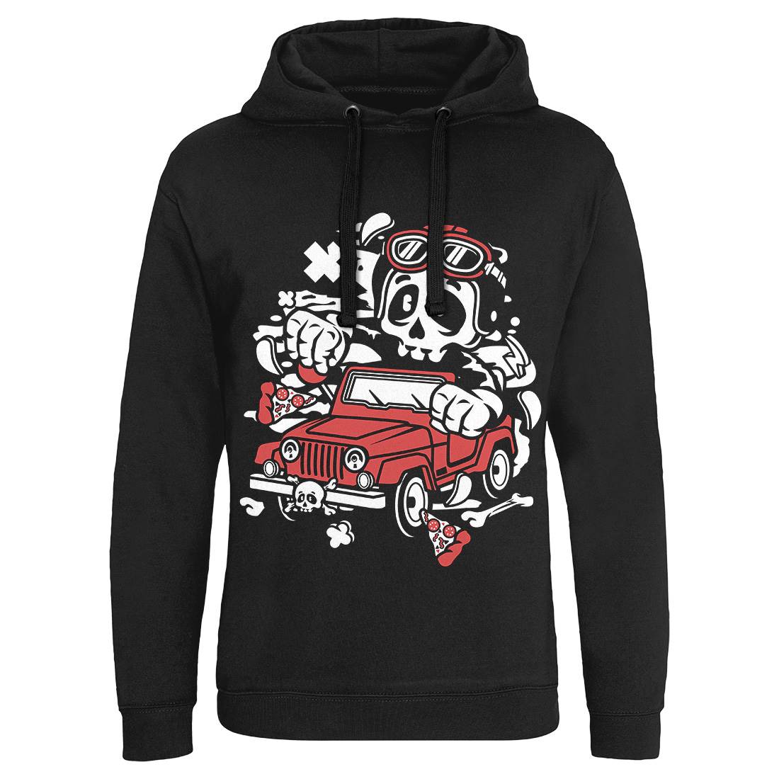 Skull  Mens Hoodie Without Pocket Cars C239