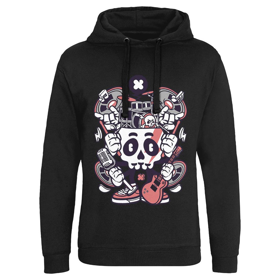 Skull Of Rock Mens Hoodie Without Pocket Music C241