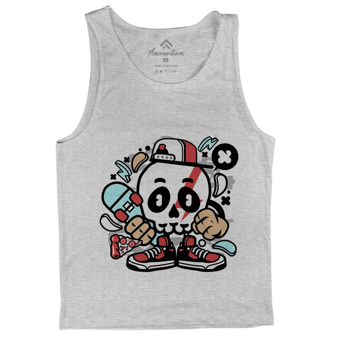 Skull Skater Mens Tank Top Vest Skate C245