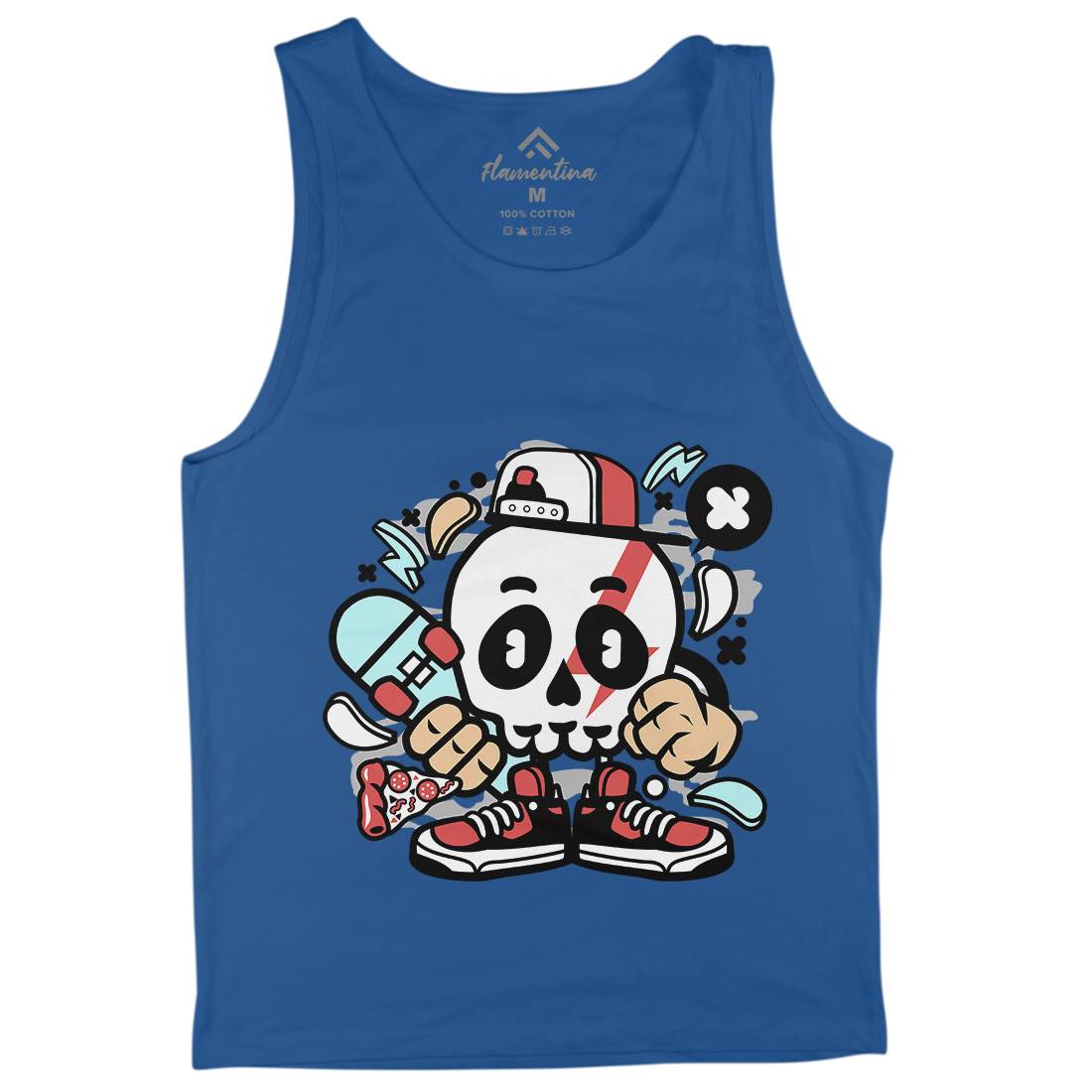 Skull Skater Mens Tank Top Vest Skate C245