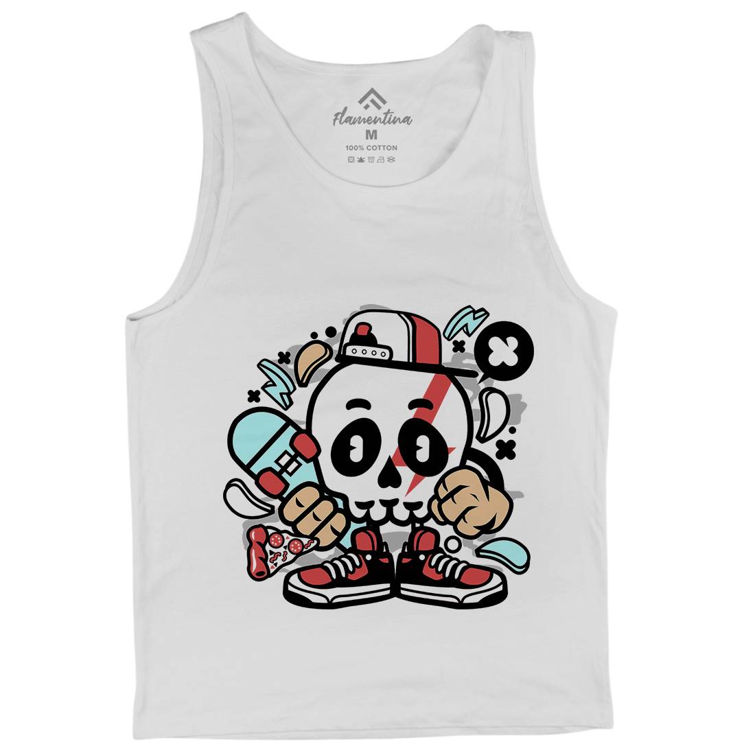 Skull Skater Mens Tank Top Vest Skate C245