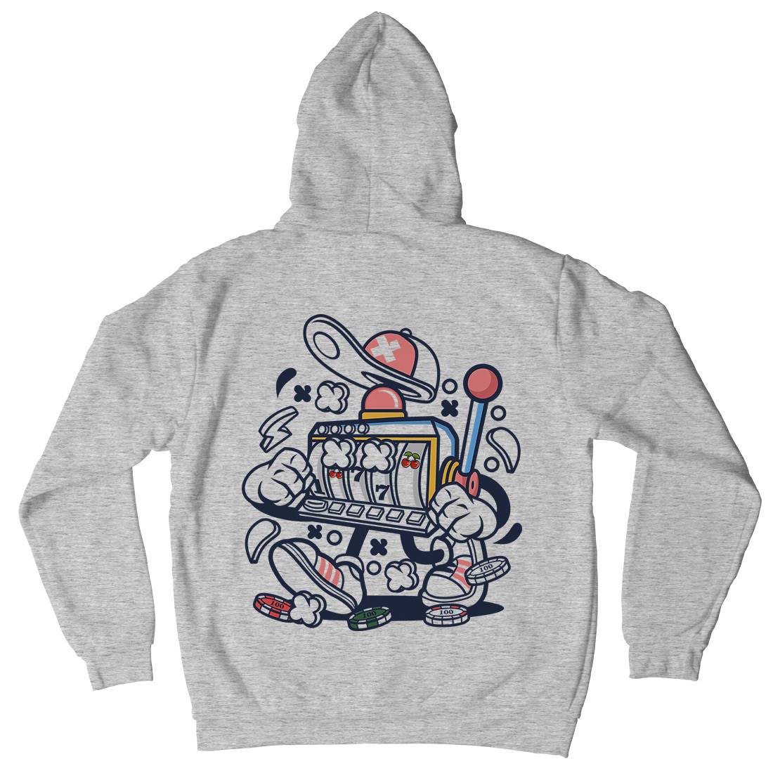 Slot Machine Kids Crew Neck Hoodie Retro C249