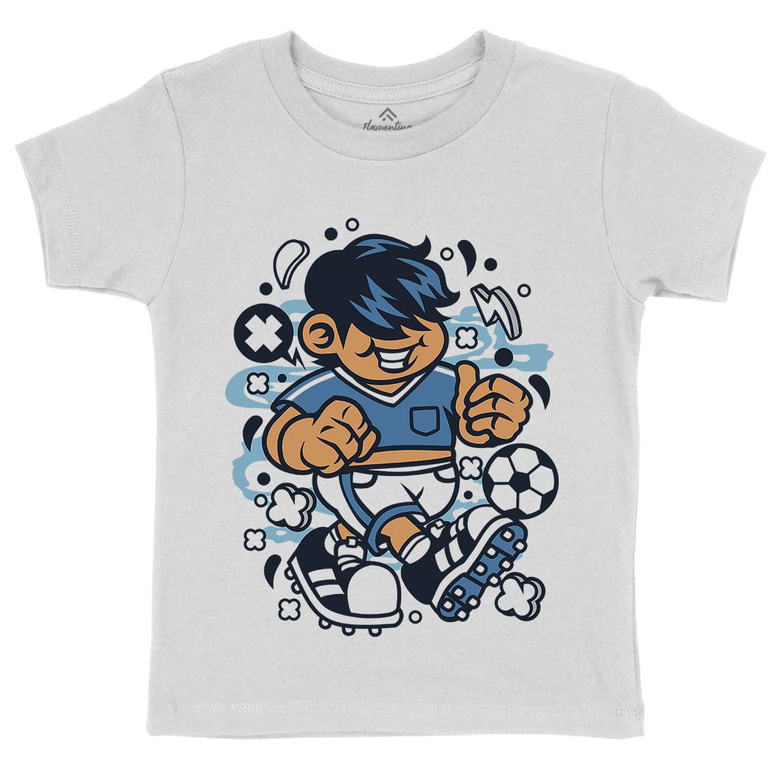 Soccer Kid Kids Crew Neck T-Shirt Sport C250