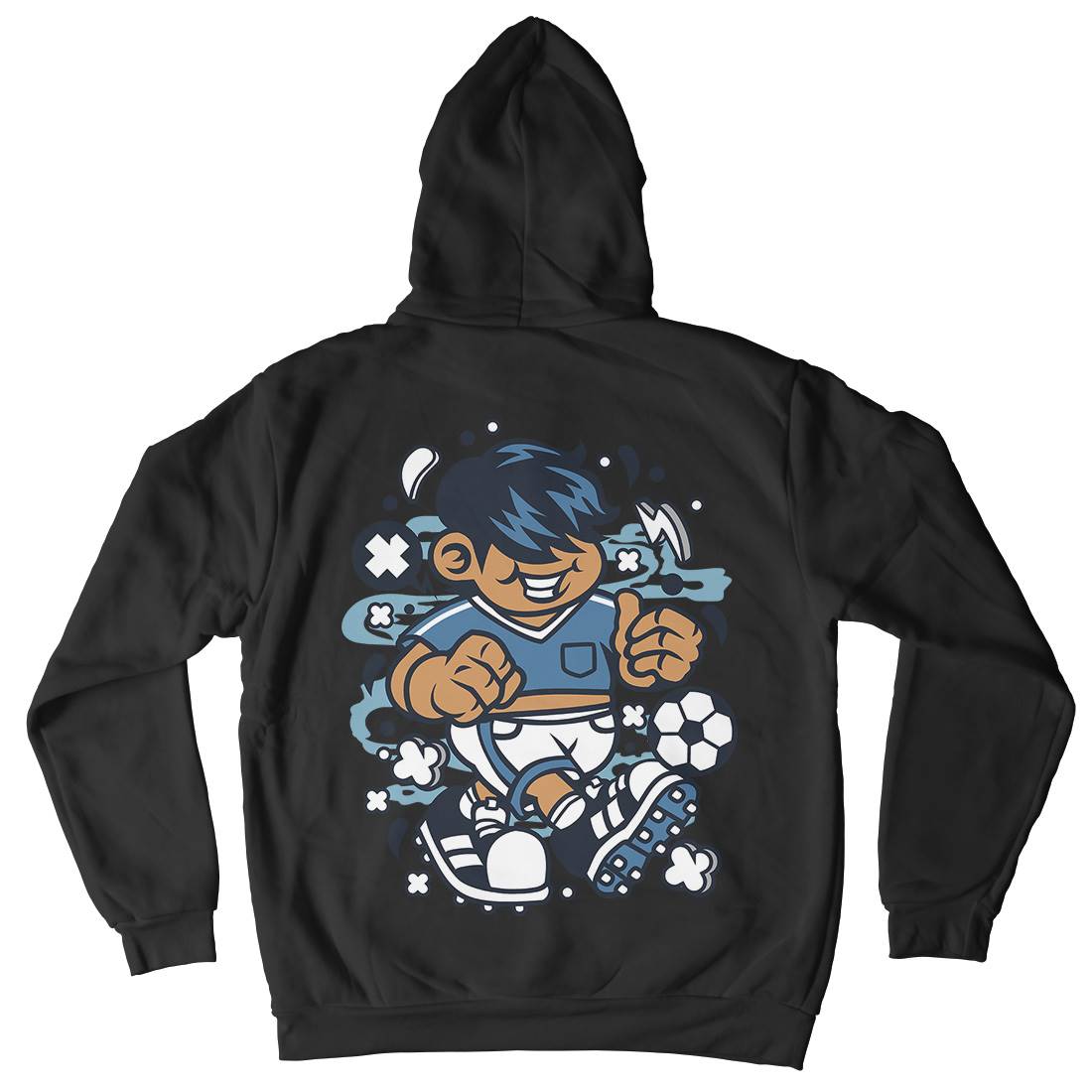 Soccer Kid Kids Crew Neck Hoodie Sport C250