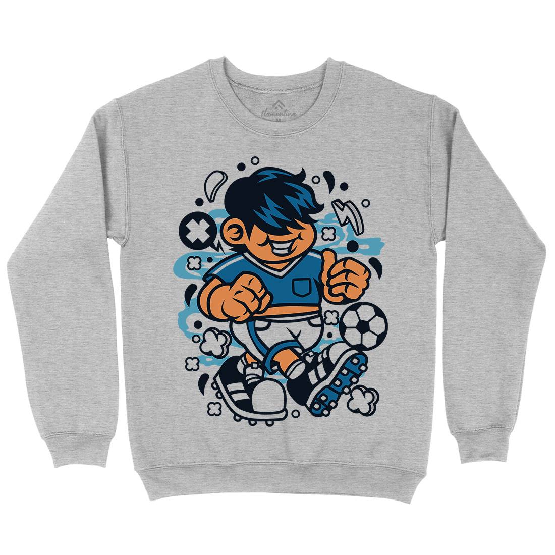 Soccer Kid Kids Crew Neck Sweatshirt Sport C250