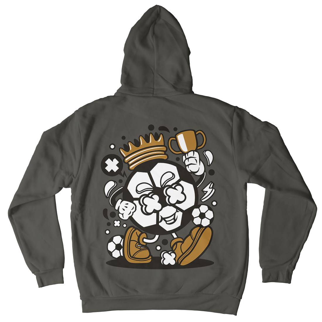 Soccer King Kids Crew Neck Hoodie Sport C251