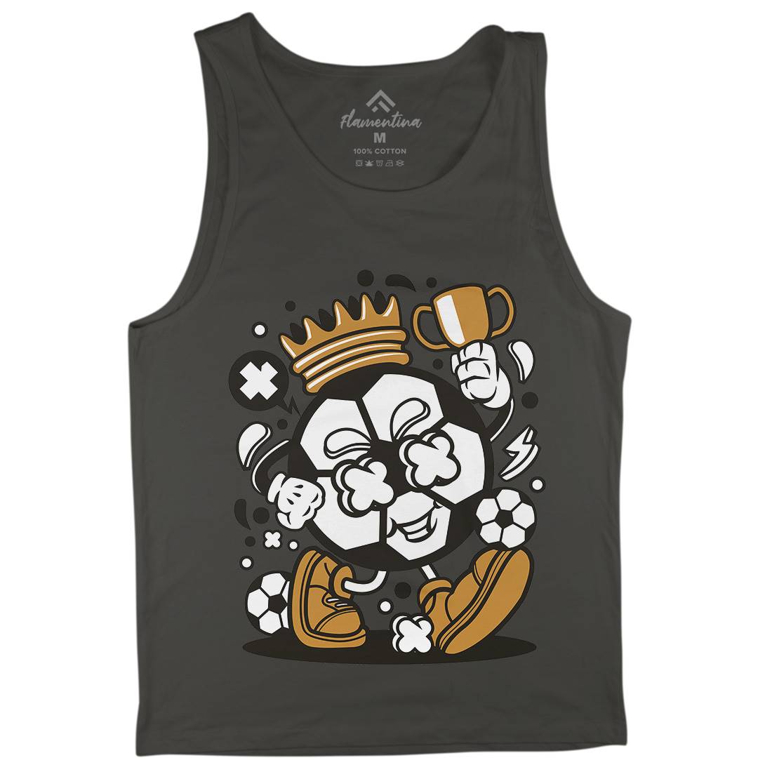 Soccer King Mens Tank Top Vest Sport C251