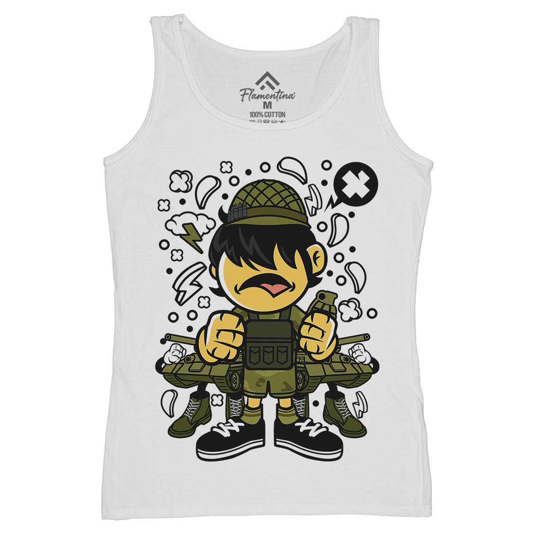 Soldier Kid Womens Organic Tank Top Vest Army C253