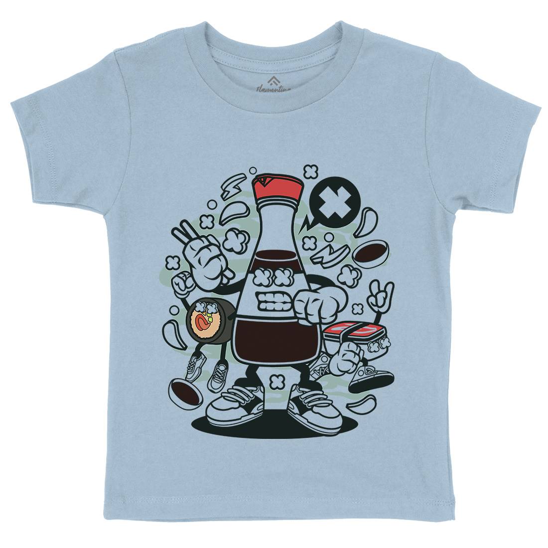 Soy Sauce Kids Crew Neck T-Shirt Food C255