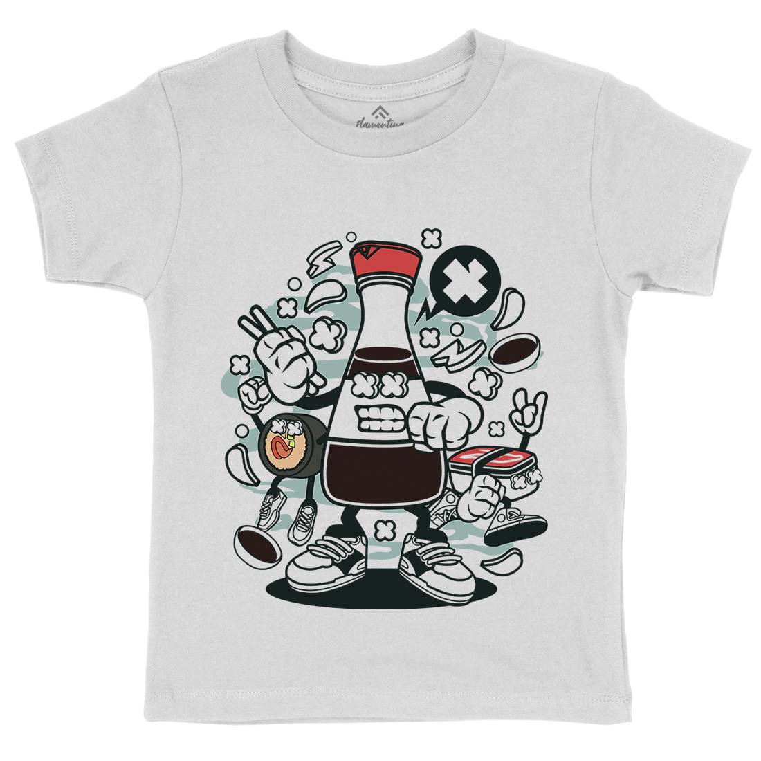 Soy Sauce Kids Organic Crew Neck T-Shirt Food C255