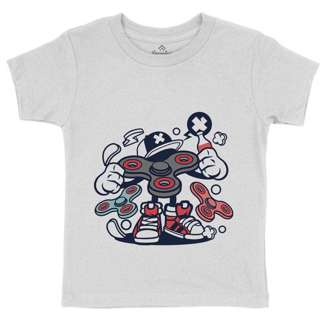 Spin Toy Kids Organic Crew Neck T-Shirt Sport C257