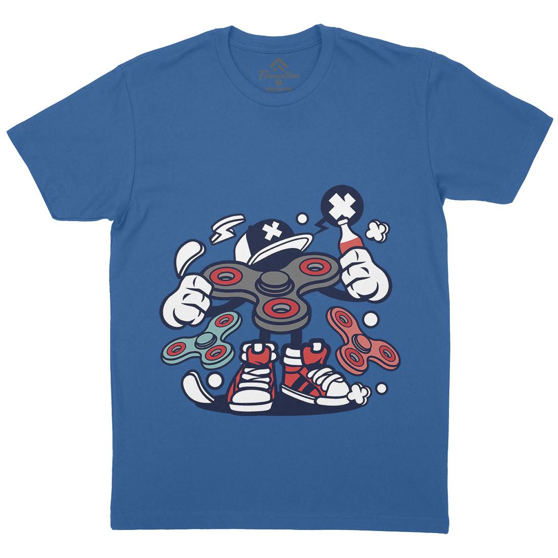 Spin Toy Mens Organic Crew Neck T-Shirt Sport C257