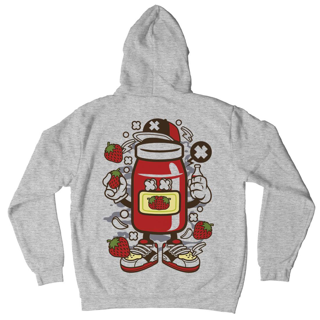 Strawberry Jam Kids Crew Neck Hoodie Food C261