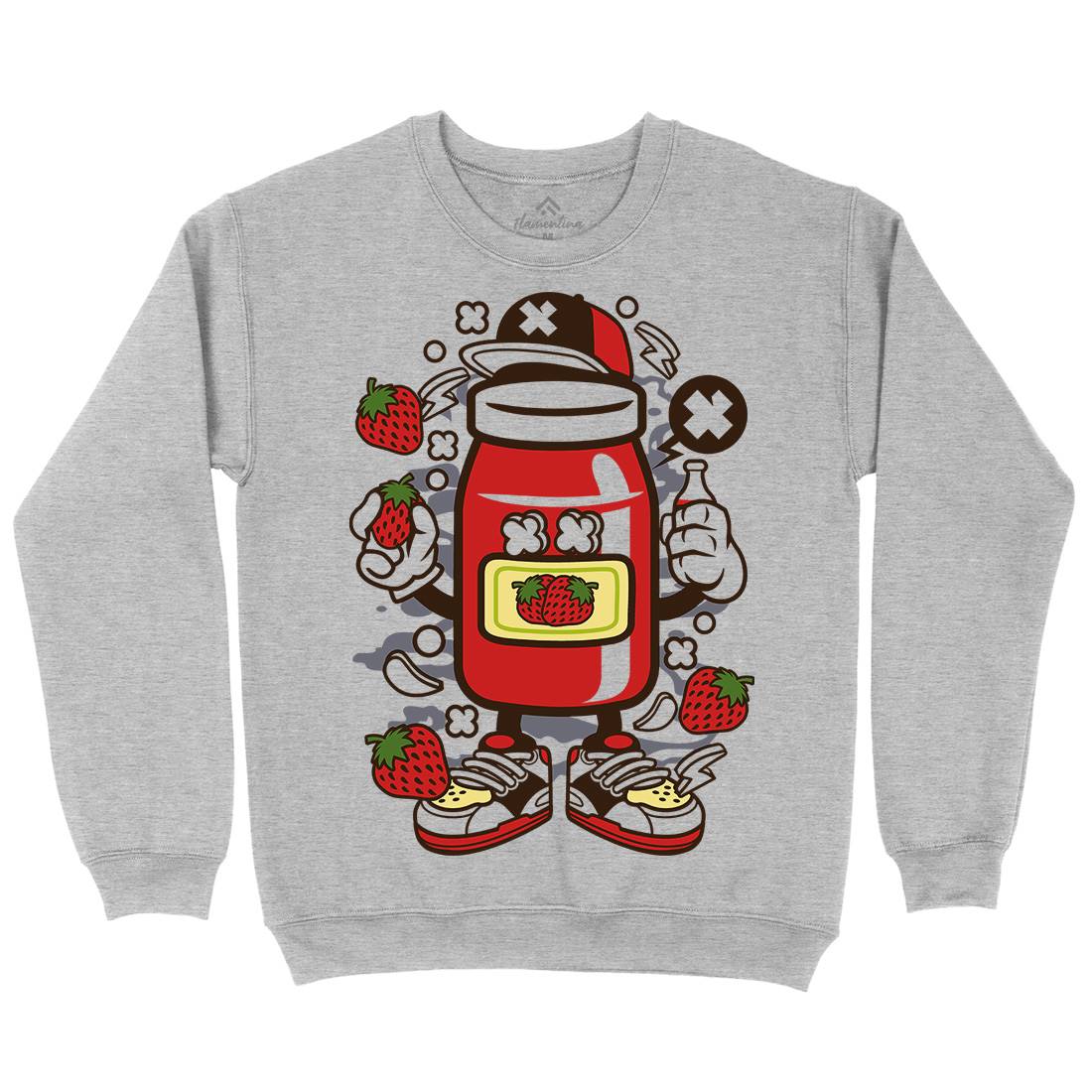 Strawberry Jam Kids Crew Neck Sweatshirt Food C261