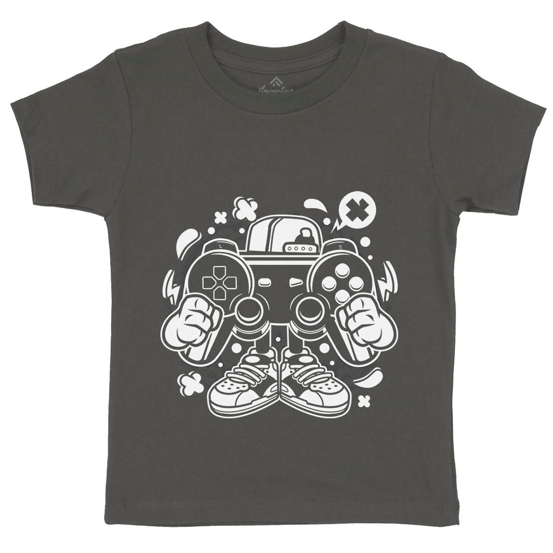 Street Gamer Kids Organic Crew Neck T-Shirt Geek C262