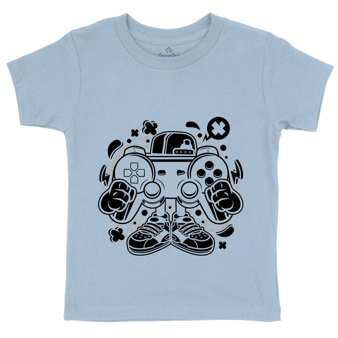 Street Gamer Kids Crew Neck T-Shirt Geek C262