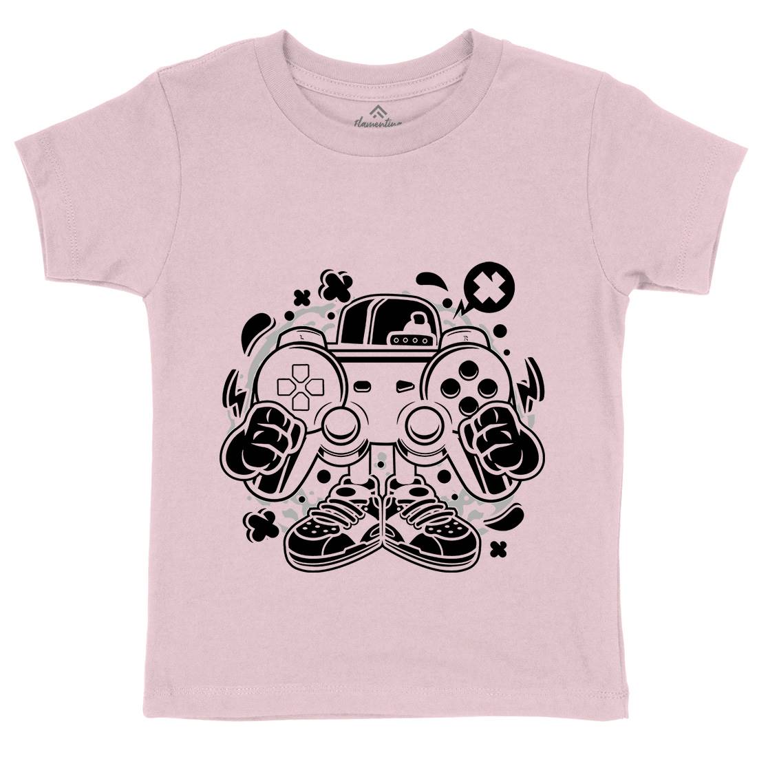 Street Gamer Kids Crew Neck T-Shirt Geek C262
