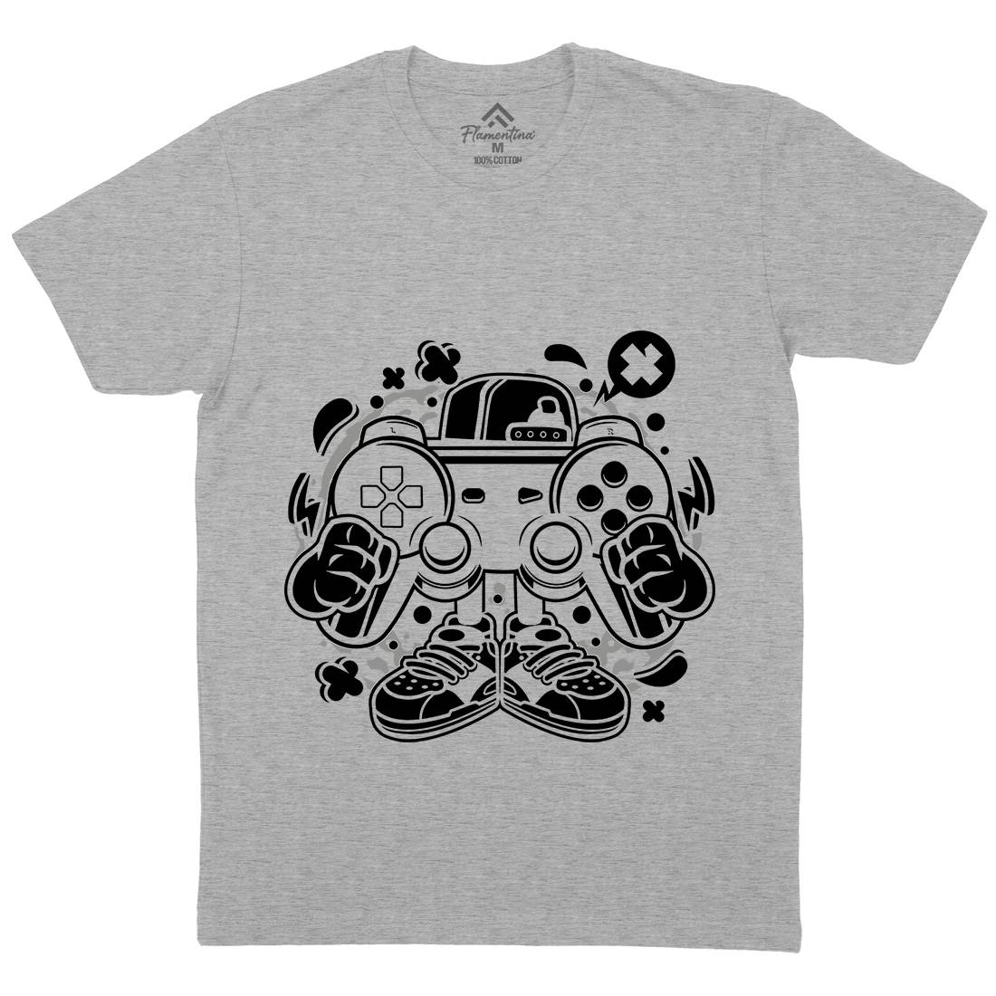 Street Gamer Mens Crew Neck T-Shirt Geek C262