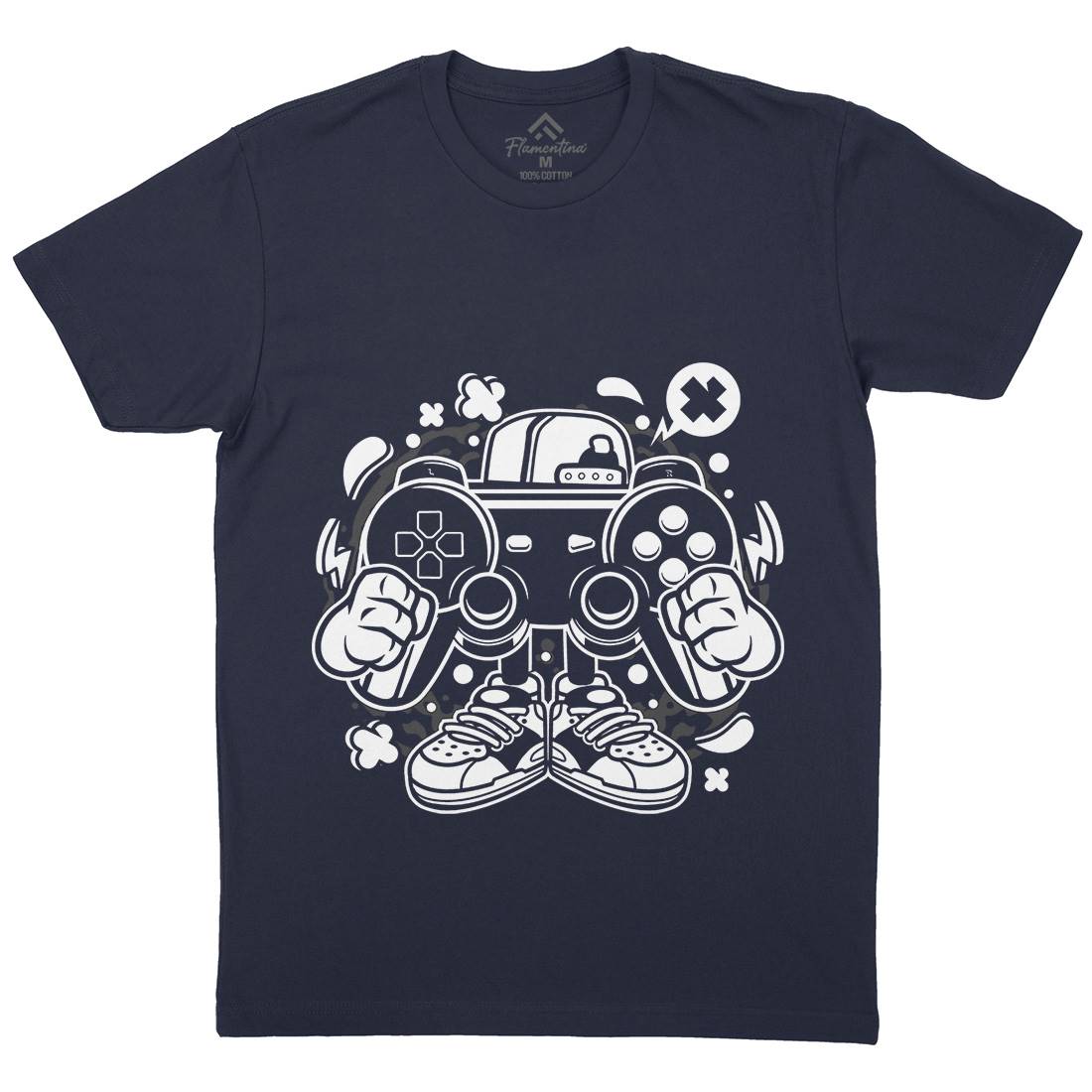 Street Gamer Mens Crew Neck T-Shirt Geek C262