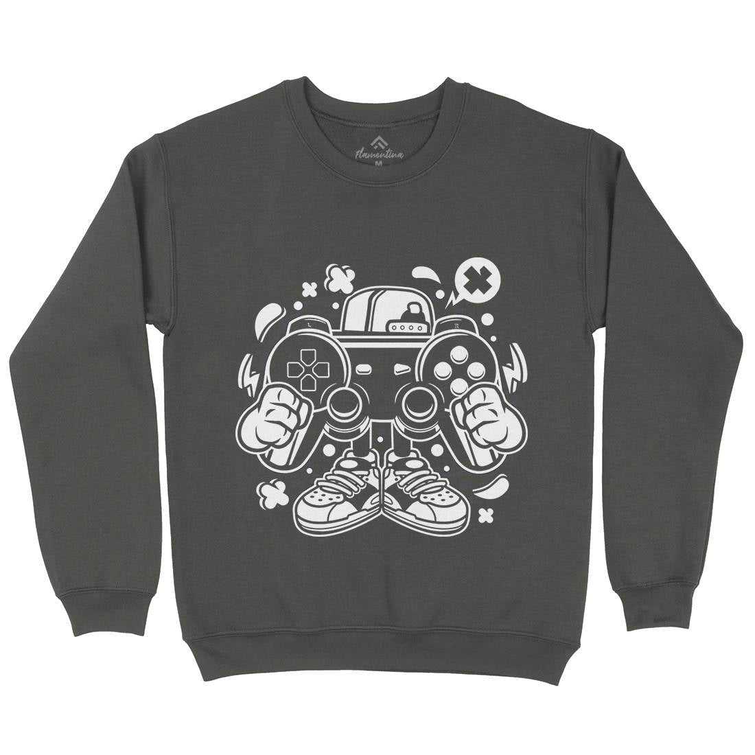 Street Gamer Kids Crew Neck Sweatshirt Geek C262