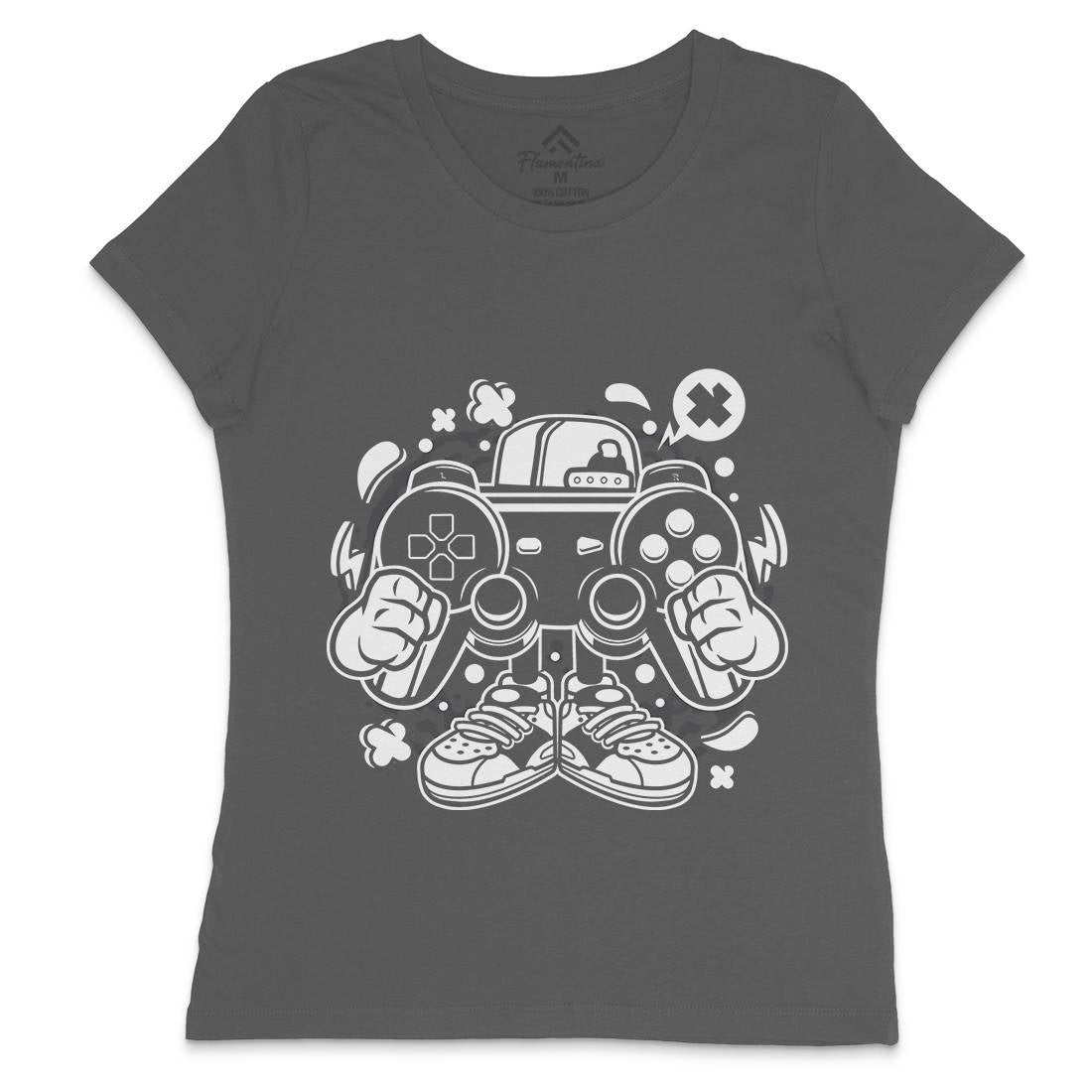 Street Gamer Womens Crew Neck T-Shirt Geek C262