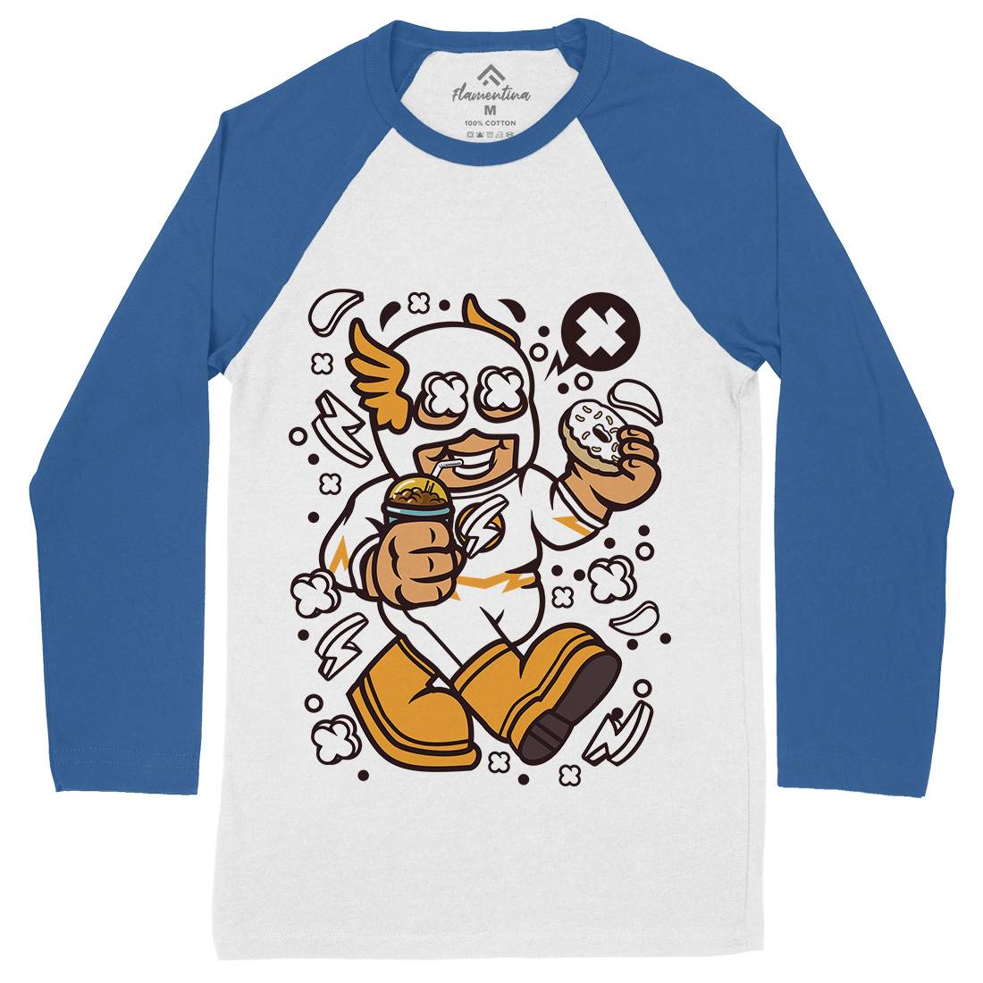 Superhero Flash Kid Mens Long Sleeve Baseball T-Shirt Geek C265